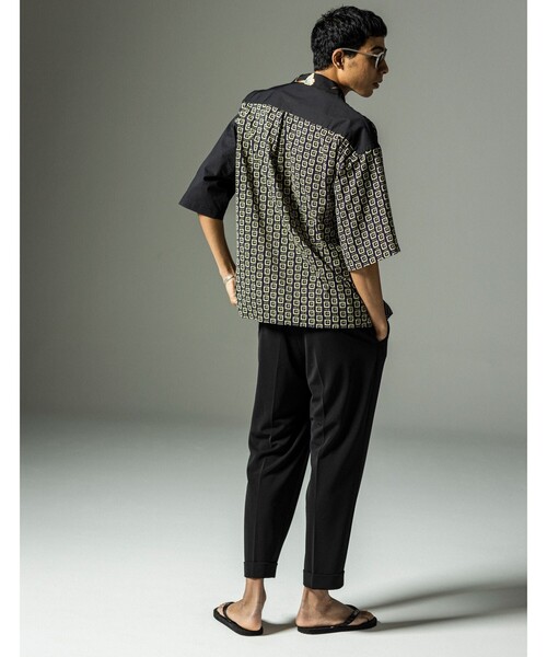 THE SHOP TK (ザ ショップ ティーケー )の「◆パネルデザインオープンカラーシャツ(シャツ/ブラウス・メンズ・ブラック系4/ベージュ系4・02/03/04)」の4枚目の写真