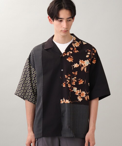 THE SHOP TK (ザ ショップ ティーケー )の「◆パネルデザインオープンカラーシャツ(シャツ/ブラウス・メンズ・ブラック系4/ベージュ系4・02/03/04)」の12枚目の写真