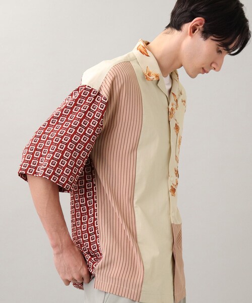 THE SHOP TK (ザ ショップ ティーケー )の「◆パネルデザインオープンカラーシャツ(シャツ/ブラウス・メンズ・ブラック系4/ベージュ系4・02/03/04)」の22枚目の写真