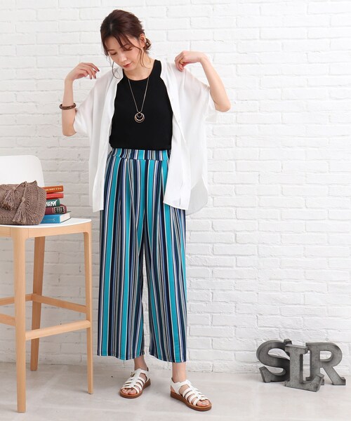 SHOO・LA・RUE（シューラルー）の「◆テレコベーシックタンクトップ（タンクトップ・レディース・ホワイト系/ブラック/ベージュ・02/03）」の18枚目の写真