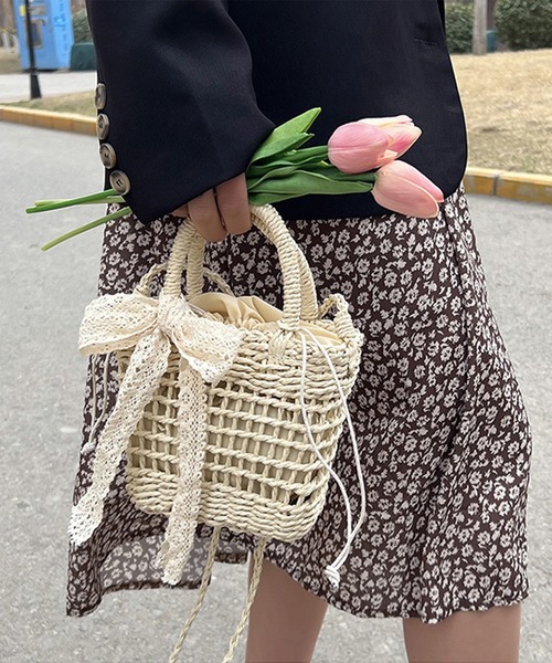 セール 夏物編みバッグ ハンドバッグ Aimoha アイモハ のファッション通販 Zozotown