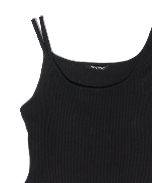 one way(ワンウェイ)の「ショート丈パット付きキャミ(キャミソール・レディース・ホワイト/ブラック/ライトグリーン・FREE)」の6枚目の写真