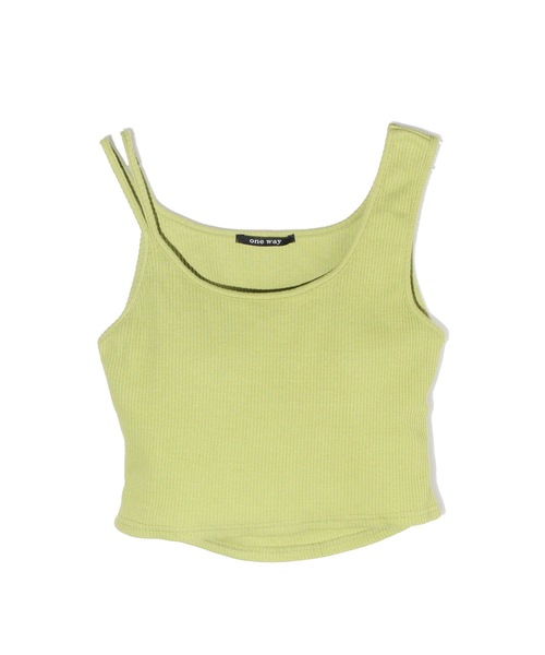 one way(ワンウェイ)の「ショート丈パット付きキャミ(キャミソール・レディース・ホワイト/ブラック/ライトグリーン・FREE)」の12枚目の写真