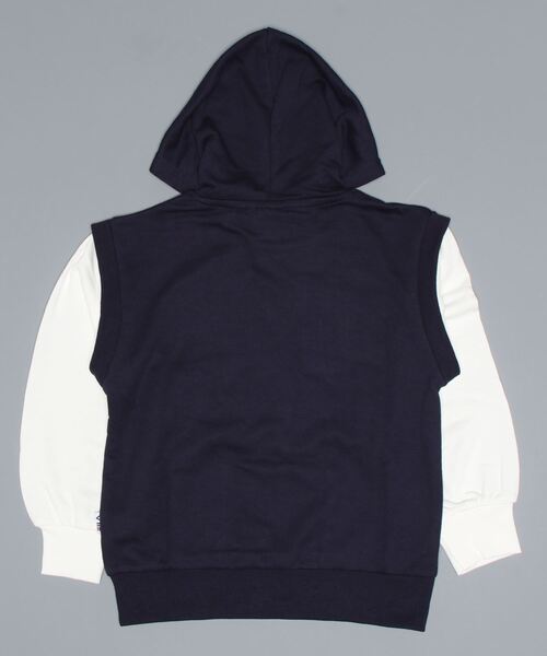 FILA（フィラ）の「FILA/フィラ　キッズ 　スウェットパーカー（パーカー・キッズ・ネイビー/杢グレー・130/140/150/160）」の3枚目の写真