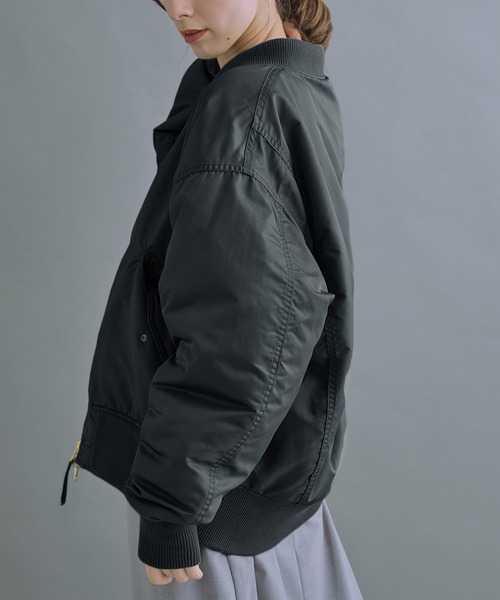 KHA:KI　カーキリバーシブル MA-1 KHA:KI / カーキ」REVERSIBLE MA-1