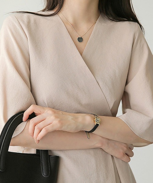 Dita Muaj.(ディータムアージュ)の「ウエストマークベルフラワーワンピース(ワンピース・レディース・ブラック/ベージュ・M/S/L)」の19枚目の写真