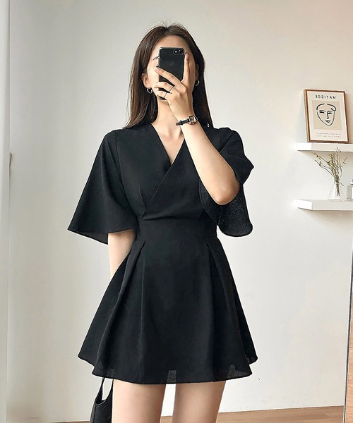 Dita Muaj.(ディータムアージュ)の「ウエストマークベルフラワーワンピース(ワンピース・レディース・ブラック/ベージュ・M/S/L)」の18枚目の写真