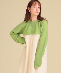 Ray BEAMS | Ray BEAMS / アゼアミ クロップド クルーネック ニット(ニット/セーター)