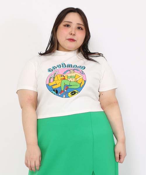 ミニー❣️ FujiiKaze2025NATourポテチTシャツグリーンL PUNYUS（プニュズ）の「GOODMOODプチハイネックT（Tシャツ/カットソー