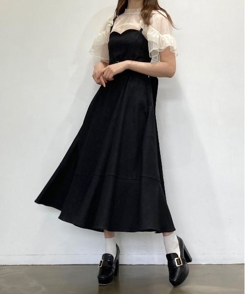 TITTY&CO.（ティティーアンドコー）の「【TITTY&CO.】半袖フリルスリーブチュールトップス（シャツ/ブラウス・レディース・ライトブルー/ブラック/アイボリー・FREE）」の19枚目の写真