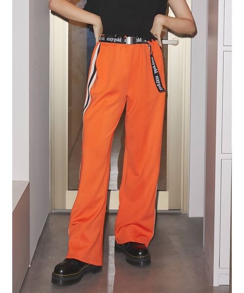 jouetie（ジュエティ）の「カラーラインジャージパンツ【トラック