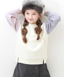 devirock（デビロック）の「裏起毛 裾スリットトレーナー（スウェット・キッズ）」