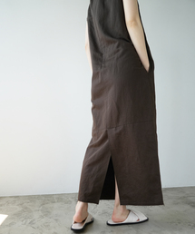 IENA（イエナ）の「綿麻サテンIラインワンピース（ワンピース）」 - WEAR 