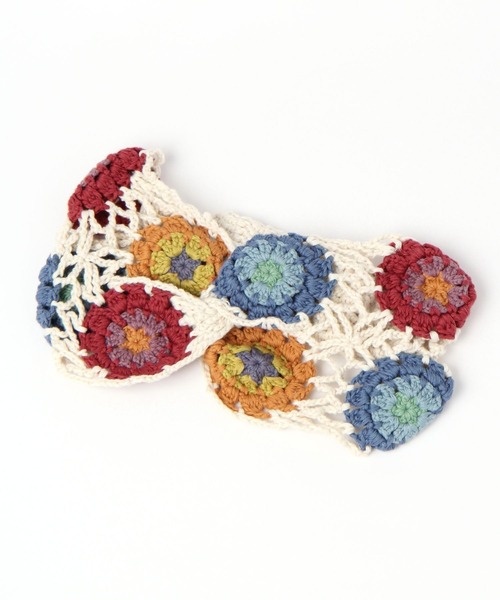 niko and...（ニコアンド）の「オリジナルクロシェヘアターバン（ヘアバンド・レディース・グレー/ピンク/グリーン/その他1・FREE）」の4枚目の写真