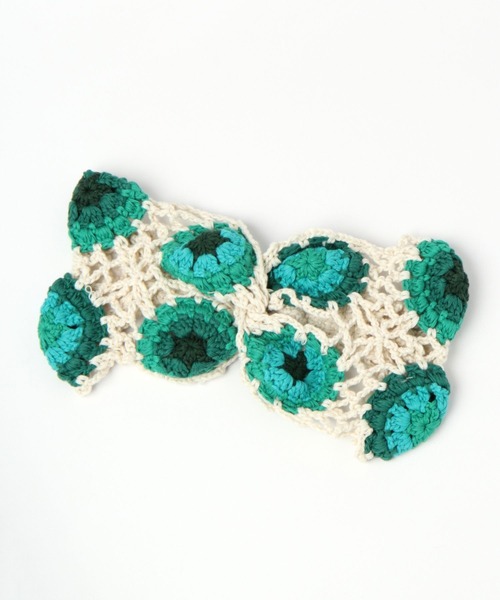 niko and...（ニコアンド）の「オリジナルクロシェヘアターバン（ヘアバンド・レディース・グレー/ピンク/グリーン/その他1・FREE）」の3枚目の写真