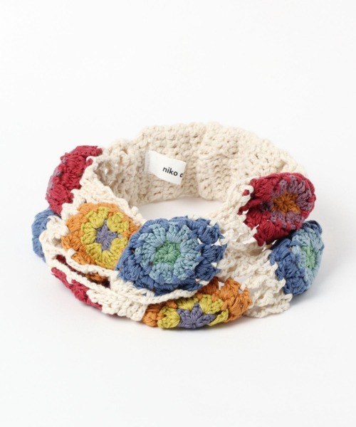 niko and...（ニコアンド）の「オリジナルクロシェヘアターバン（ヘアバンド・レディース・グレー/ピンク/グリーン/その他1・FREE）」の13枚目の写真