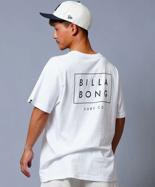 BILLABONG（ビラボン）の「BILLABONG/ビラボン ブランドロゴ スクエアロゴ バックプリントTシャツ BC012-200（Tシャツ/カットソー・メンズ・ホワイト/ブラック/グリーン・M/L/XL）」の2枚目の写真