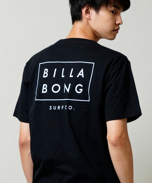 BILLABONG（ビラボン）の「BILLABONG/ビラボン ブランドロゴ スクエアロゴ バックプリントTシャツ BC012-200（Tシャツ/カットソー・メンズ・ホワイト/ブラック/グリーン・M/L/XL）」の3枚目の写真