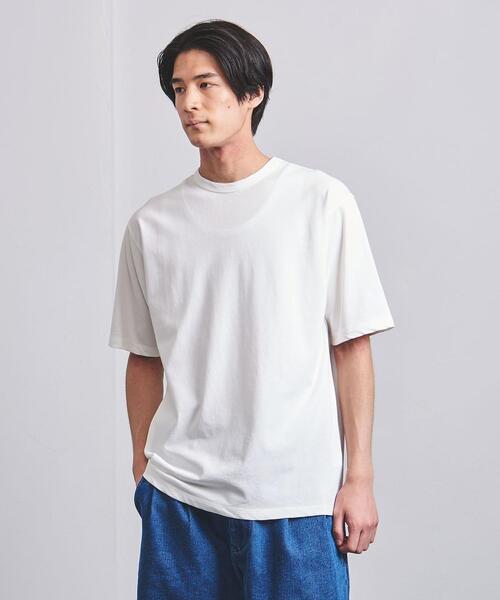 UNITED ARROWS（ユナイテッドアローズ）の「ヴィンテージライク クルーネック Tシャツ（Tシャツ/カットソー・メンズ・ライトブルー/ライム/ダークグレー/ホワイト・XL/S/L/M）」の2枚目の写真