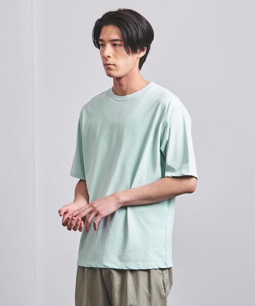 UNITED ARROWS（ユナイテッドアローズ）の「ヴィンテージライク クルーネック Tシャツ（Tシャツ/カットソー・メンズ・ライトブルー/ライム/ダークグレー/ホワイト・XL/S/L/M）」の4枚目の写真