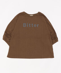 Samansa Mos2 | 袖タックロゴTシャツ(Tシャツ/カットソー)