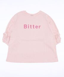 Samansa Mos2 | 袖タックロゴTシャツ(Tシャツ/カットソー)