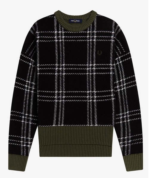 FRED PERRY（フレッドペリー）の「Tartan Panel Jumper（ニット