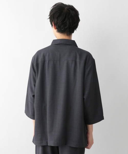 GLOBAL WORK（グローバルワーク）の「スズリラシャツ／7分袖/288280（シャツ/ブラウス・メンズ・ライトグリーン/その他/ブラウン系その他・SMALL/MEDIUM/LARGE）」の7枚目の写真