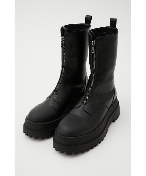 SLY(スライ)の「LIMITED ITEM ZIP UP TRACK SOLE BOOTS ジップアップ トラックソール ブーツ ボリュームソール フロントジップ 厚底(ブーツ・レディース・ブラック・LARGE/MEDIUM/SMALL)」の4枚目の写真
