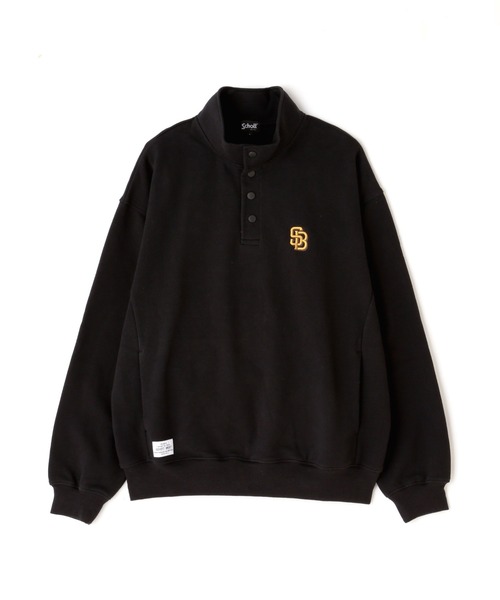 schott（ショット）の「【WEB LIMITED】Schott/ショット/SNAP SWEAT PINUP/スナップスウェット ピンナップ（スウェット・メンズ・ブラック/ゴールド/ブルーグレー/ブルー・MEDIUM/LARGE/X-LARGE/XX-LARGE）」の16枚目の写真