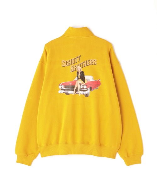 schott（ショット）の「【WEB LIMITED】Schott/ショット/SNAP SWEAT PINUP/スナップスウェット ピンナップ（スウェット・メンズ・ブラック/ゴールド/ブルーグレー/ブルー・MEDIUM/LARGE/X-LARGE/XX-LARGE）」の13枚目の写真