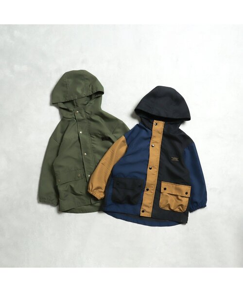 BREEZE（ブリーズ）の「4wayマウンテンジャケット（ダウンジャケット/コート・キッズ・カーキ/レインボー・100/110/130/140/80/120/90）」の5枚目の写真