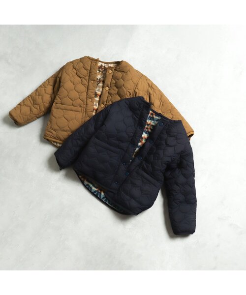 BREEZE（ブリーズ）の「4wayマウンテンジャケット（ダウンジャケット/コート・キッズ・カーキ/レインボー・100/110/130/140/80/120/90）」の6枚目の写真