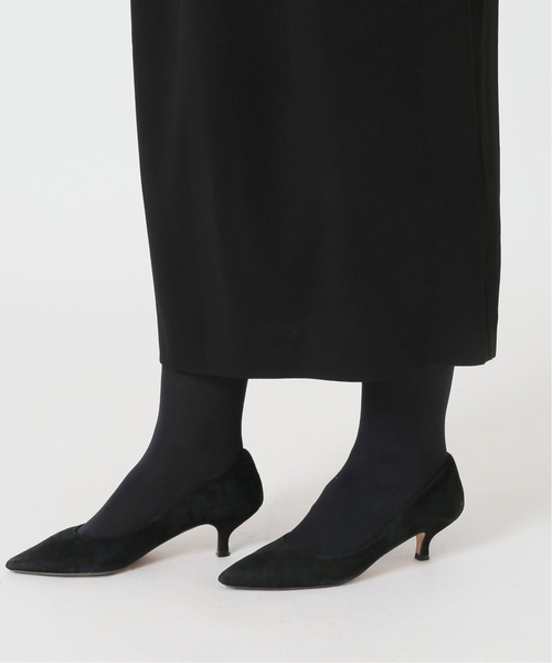 VERMEIL par iena（ヴェルメイユパーイエナ）の「《追加》アセテートバックサテンジョーゼットワンピース（ワンピース・レディース・ブラック/ネイビー・FREE）」の8枚目の写真