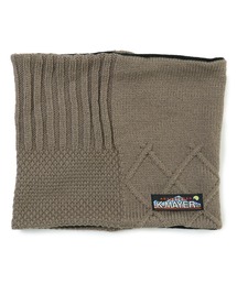 KRIFF MAYER | ニット パッチワーク ネックウォーマー バラクラバ(ネックウォーマー/スヌード)