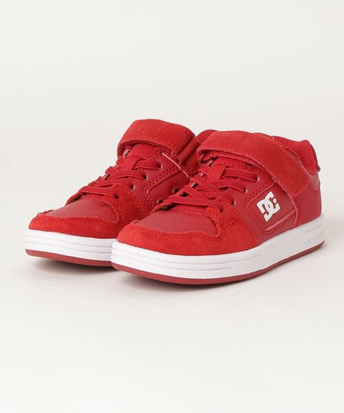 DC（ディーシー）の「DC/ディーシー キッズ スケシュー KS MANTECA 4 V SN DK224001（スニーカー・キッズ・レッド系その他/ブラック×ブラック・19.0cm/18.0cm/21.0cm/23.0cm/22.0cm/17.0cm/20.0cm）」の2枚目の写真