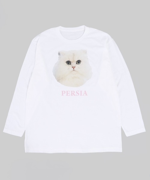 WC（ダブル シー）の「キャットプリントロンT（Tシャツ/カットソー・レディース・サックスブルー/ピンク・FREE）」の5枚目の写真