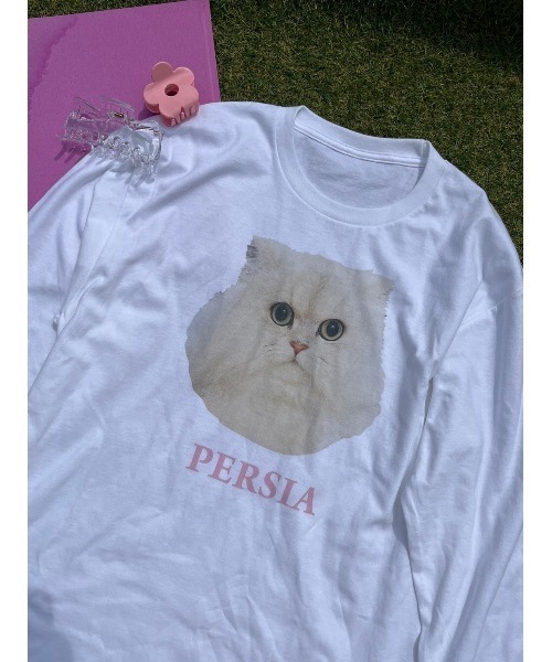 WC（ダブル シー）の「キャットプリントロンT（Tシャツ/カットソー・レディース・サックスブルー/ピンク・FREE）」の21枚目の写真