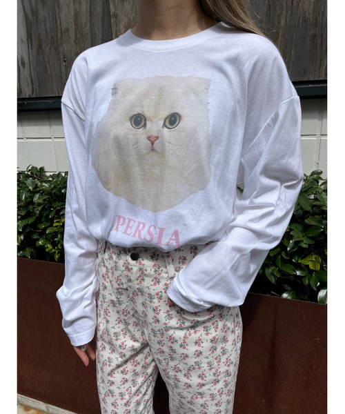 WC（ダブル シー）の「キャットプリントロンT（Tシャツ/カットソー・レディース・サックスブルー/ピンク・FREE）」の20枚目の写真