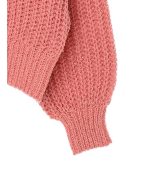 Green　Parks（グリーンパークス）の「3ゲージクルーネックカーデ（カーディガン/ボレロ・レディース・アイボリー/サックスブルー/ピンク/グレー・FREE）」の12枚目の写真