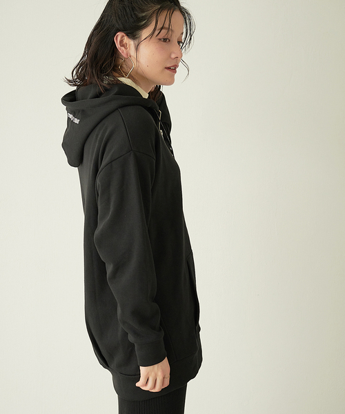 KANGOL EXTRA COMFORT(カンゴールエクストラコンフォート)の「【KANGOL EXTRA COMFORT(カンゴール エクストラ コンフォート)】《WEB限定》ロゴ刺繍 オーバーサイズ ZIPパーカー(パーカー・レディース・ブラック/ダークグリーン/杢グレー/モカ・LL/M/L)」の21枚目の写真