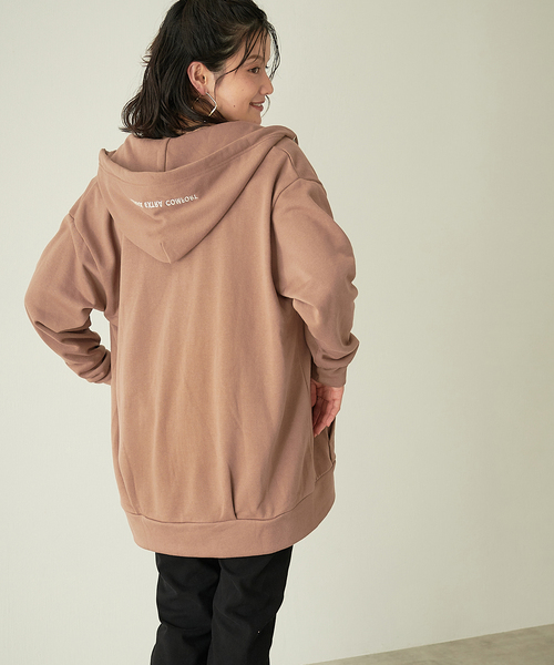 KANGOL EXTRA COMFORT(カンゴールエクストラコンフォート)の「【KANGOL EXTRA COMFORT(カンゴール エクストラ コンフォート)】《WEB限定》ロゴ刺繍 オーバーサイズ ZIPパーカー(パーカー・レディース・ブラック/ダークグリーン/杢グレー/モカ・LL/M/L)」の18枚目の写真