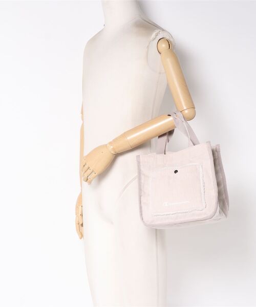 Champion（チャンピオン）の「Champion／チャンピオン　ブリオ　ミニトートバッグ　コーデュロイ　11344（トートバッグ・レディース・アイボリー/グレー/イエロー・FREE）」の7枚目の写真