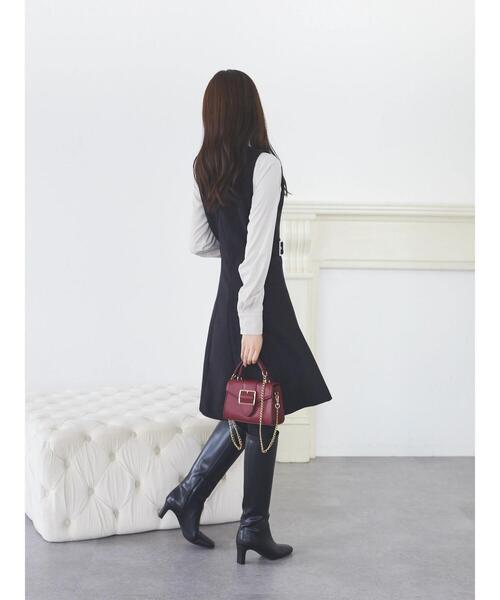 HALUHIROINE（ハルヒロイン）の「ピンタックボウタイ付きブラウス（シャツ/ブラウス・レディース・ライトベージュ/ライトグレー・FREE）」の13枚目の写真