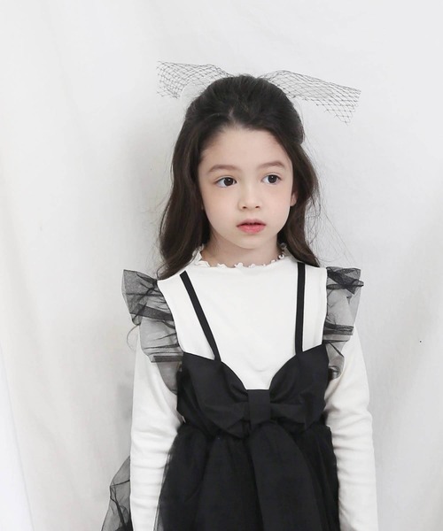 Rora（ローラ）の「シャドー チュール ワンピース（ワンピース・キッズ・ブラック・110/120/130/140）」の11枚目の写真