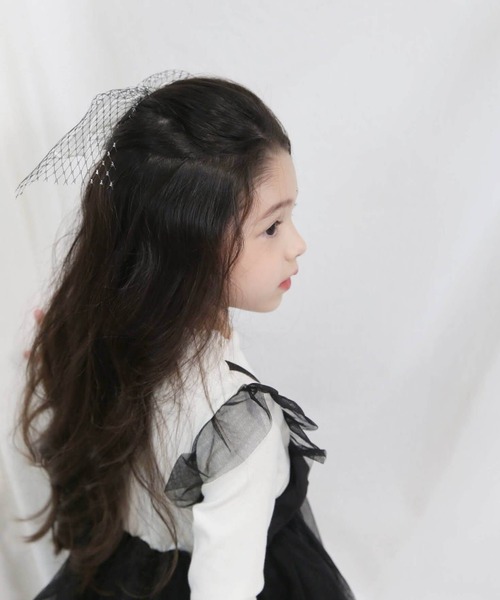 Rora（ローラ）の「シャドー チュール ワンピース（ワンピース・キッズ・ブラック・110/120/130/140）」の12枚目の写真