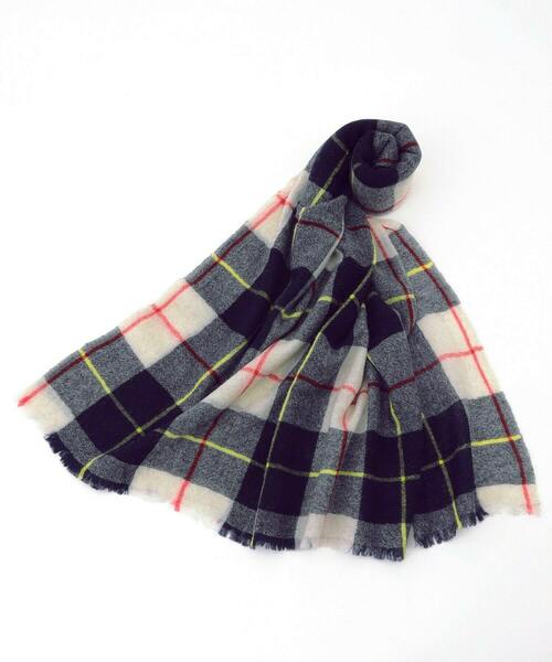 FRAPBOIS（フラボア）の「マフラー1（マフラー・レディース・オフホワイト/パープル/グリーン・FREE）」の2枚目の写真