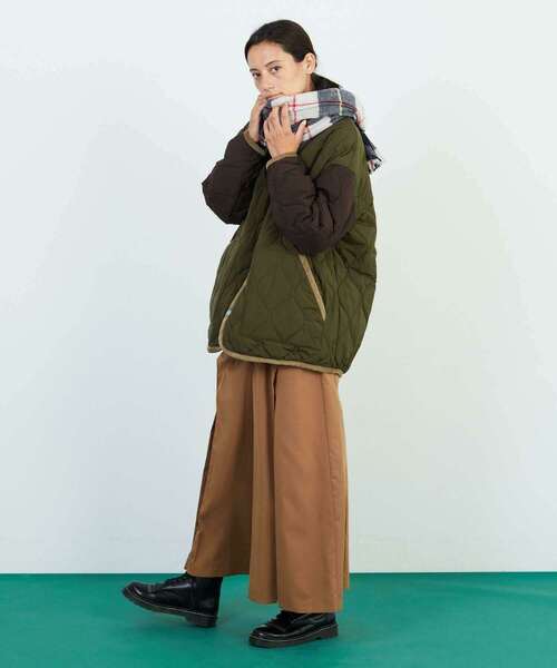 FRAPBOIS（フラボア）の「マフラー1（マフラー・レディース・オフホワイト/パープル/グリーン・FREE）」の13枚目の写真