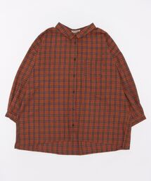 Samansa Mos2 | 【リサイクルヤーン】ネルチェック柄シャツ(シャツ/ブラウス)