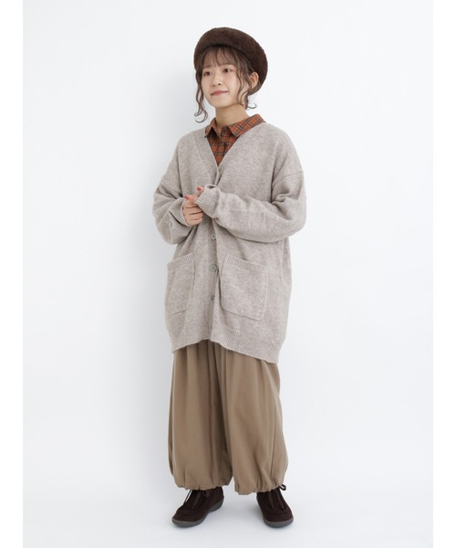 Samansa Mos2（サマンサ モスモス）の「【リサイクルヤーン】ネルチェック柄シャツ（シャツ/ブラウス・レディース・ブラウン/ボルドー/ネイビー/ミント・ﾌﾘ-）」の20枚目の写真